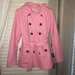 New York and Company Pink pea coat